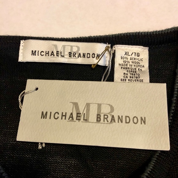 Michael Brandon Lightweight V-Neck Sweater XL - Picture 3 of 3